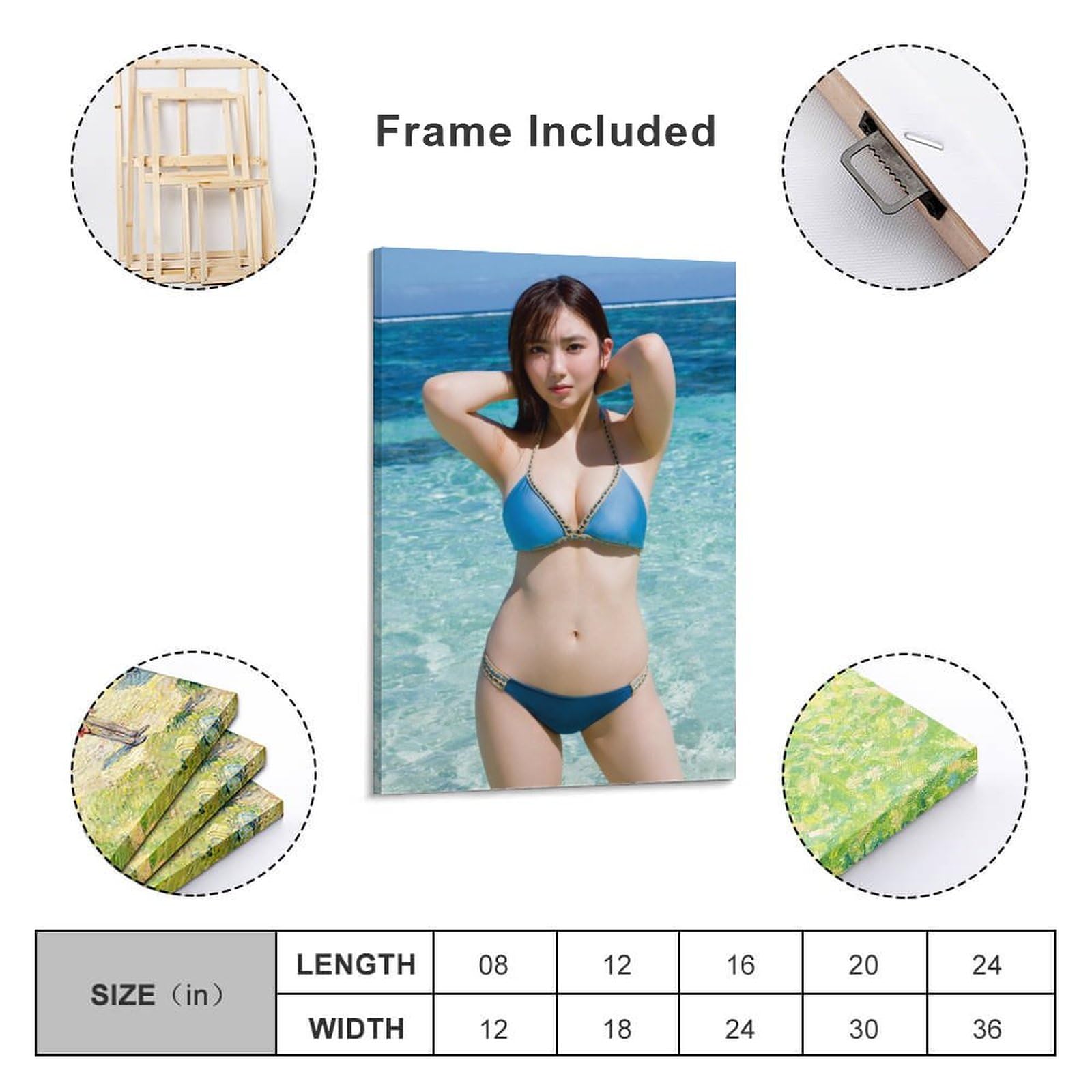Amazon.co.jp: 沢口愛華グラビア水着画像写真ポスター (1) アート